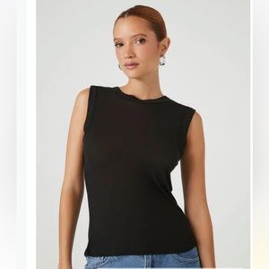 3/$15 MUST BUNDLE - NWT Forever 21 Transparent Crew Neck Muscle Tee size: XL